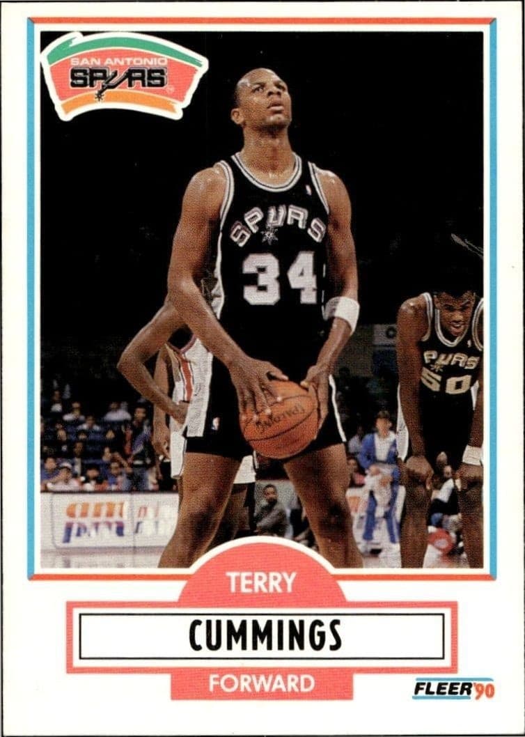 1990-91 Fleer Terry Cummings #170 trading card