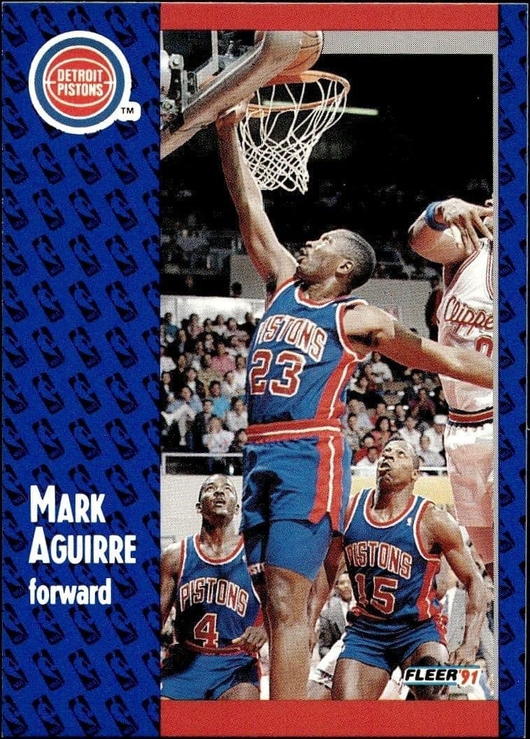1991-92 Fleer Mark Aguirre #57 basketball trading card front