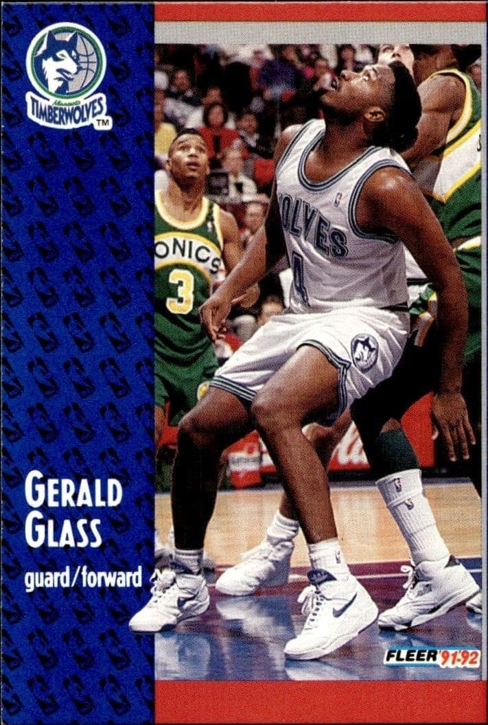 1991-92 Fleer Gerald Glass #319 trading card