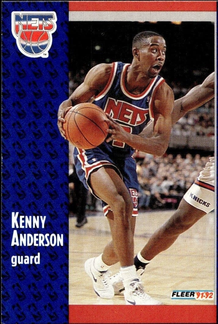 1991-92 Fleer Kenny Anderson #322 trading card