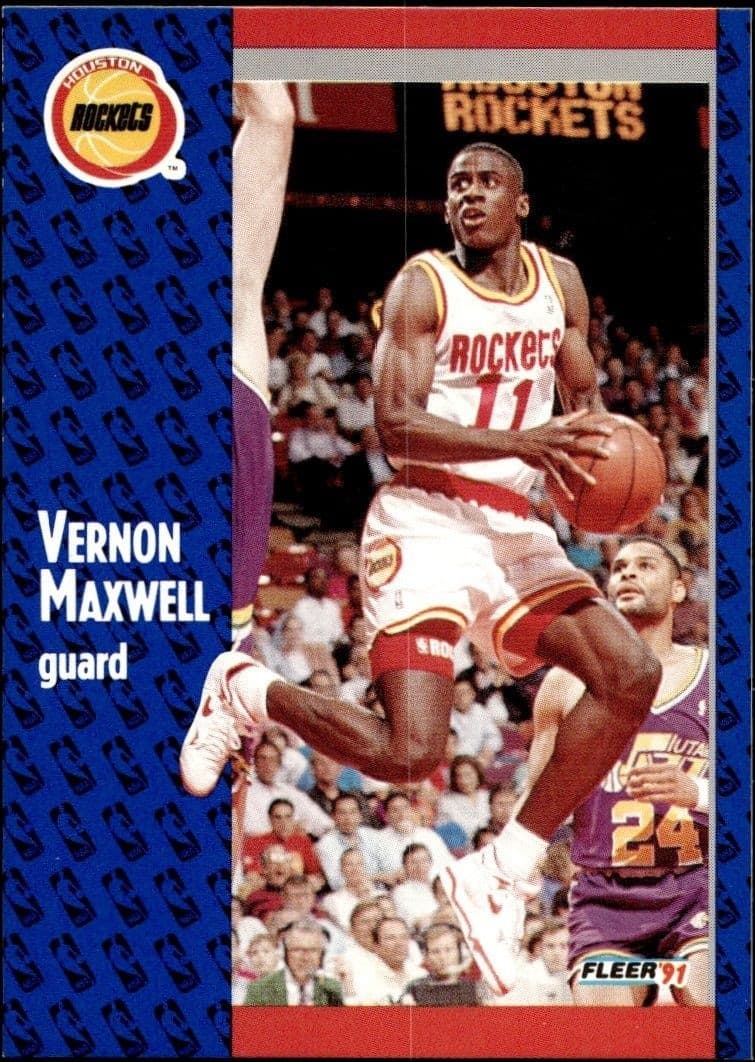 1991-92 Fleer Vernon Maxwell #76 trading card