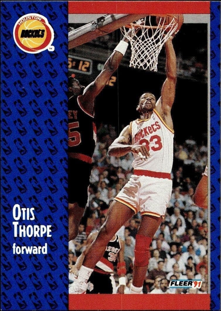 1991-92 Fleer Otis Thorpe #80 trading card