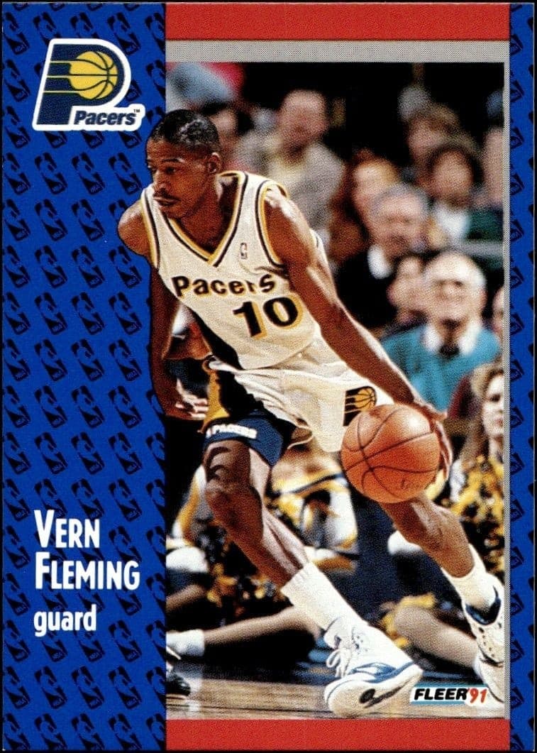 1991-92 Fleer Vern Fleming #81 trading card