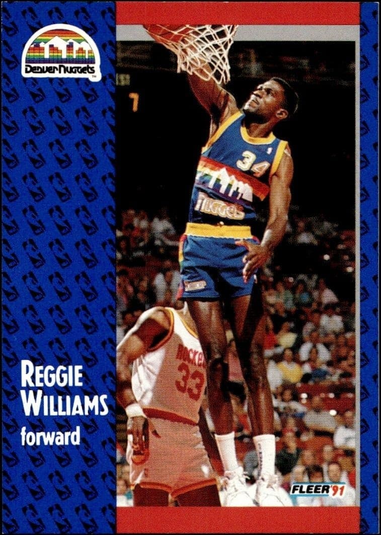 1991-92 Fleer Reggie Williams #54 trading card