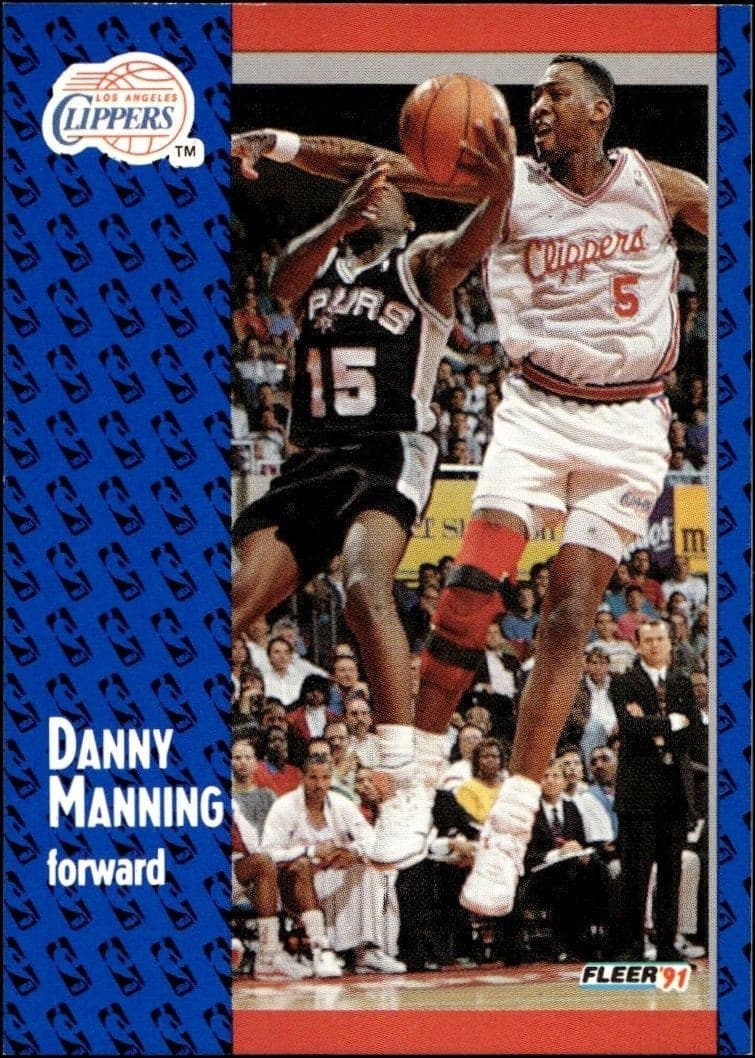 1991-92 Fleer Danny Manning #92 trading card
