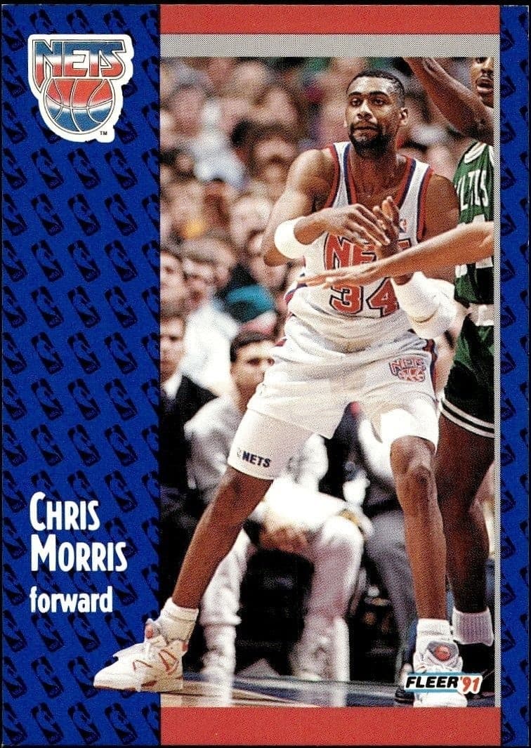 1991-92 Fleer Chris Morris #133 trading card