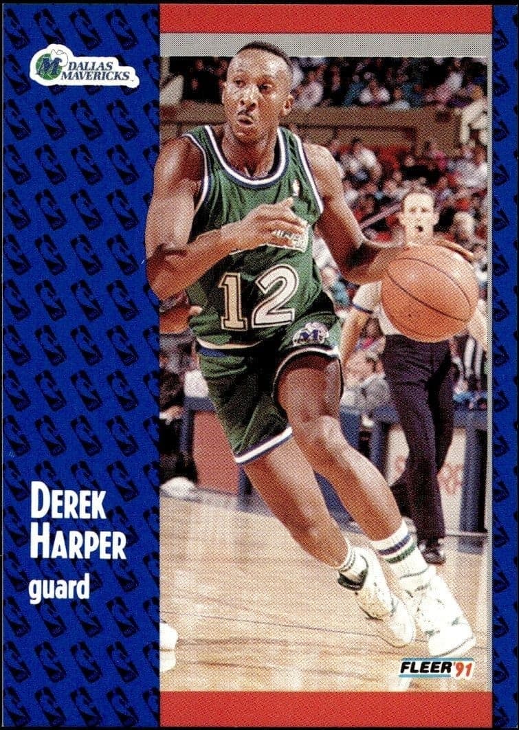 1991-92 Fleer Derek Harper #45 trading card
