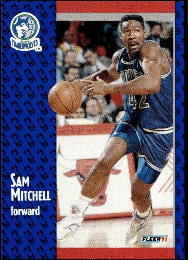 1991-92 Fleer Sam Mitchell #123 trading card