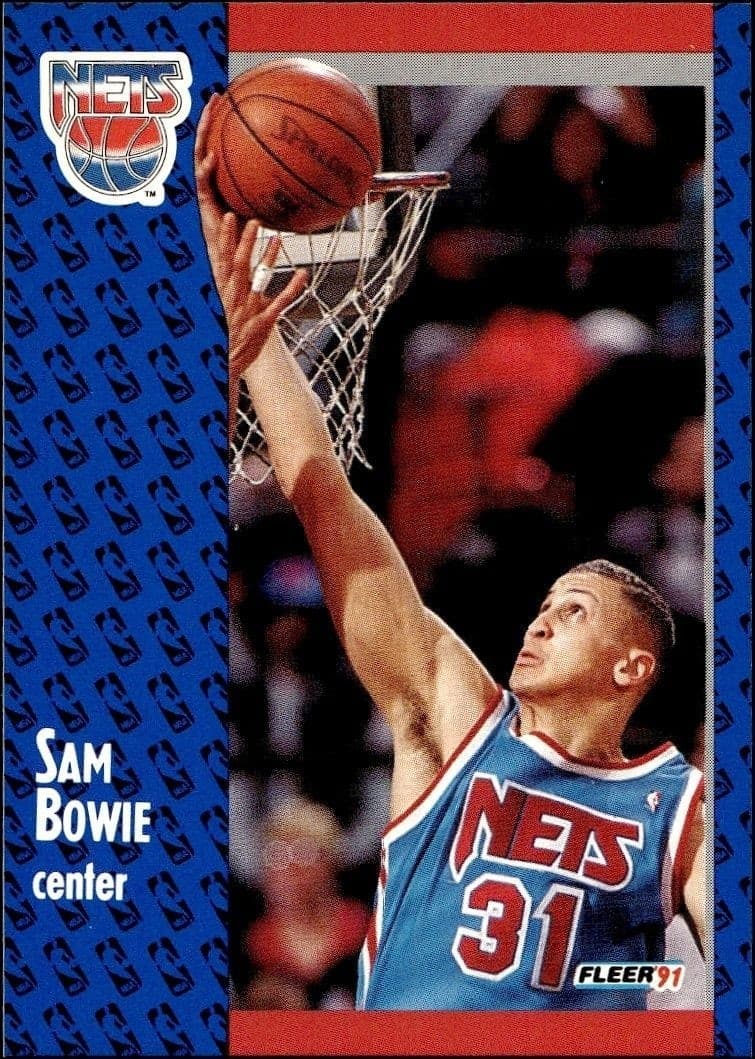 1991-92 Fleer Sam Bowie #129 trading card