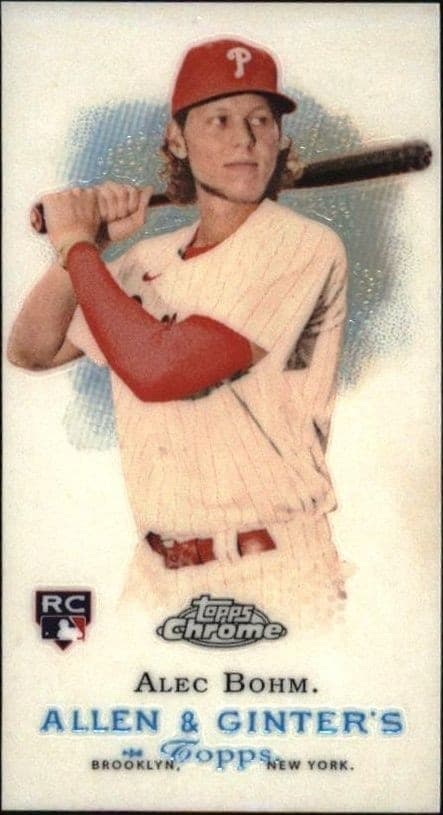 2021 Topps Allen & Ginter Chrome Alec Bohm #MRD-4 trading card