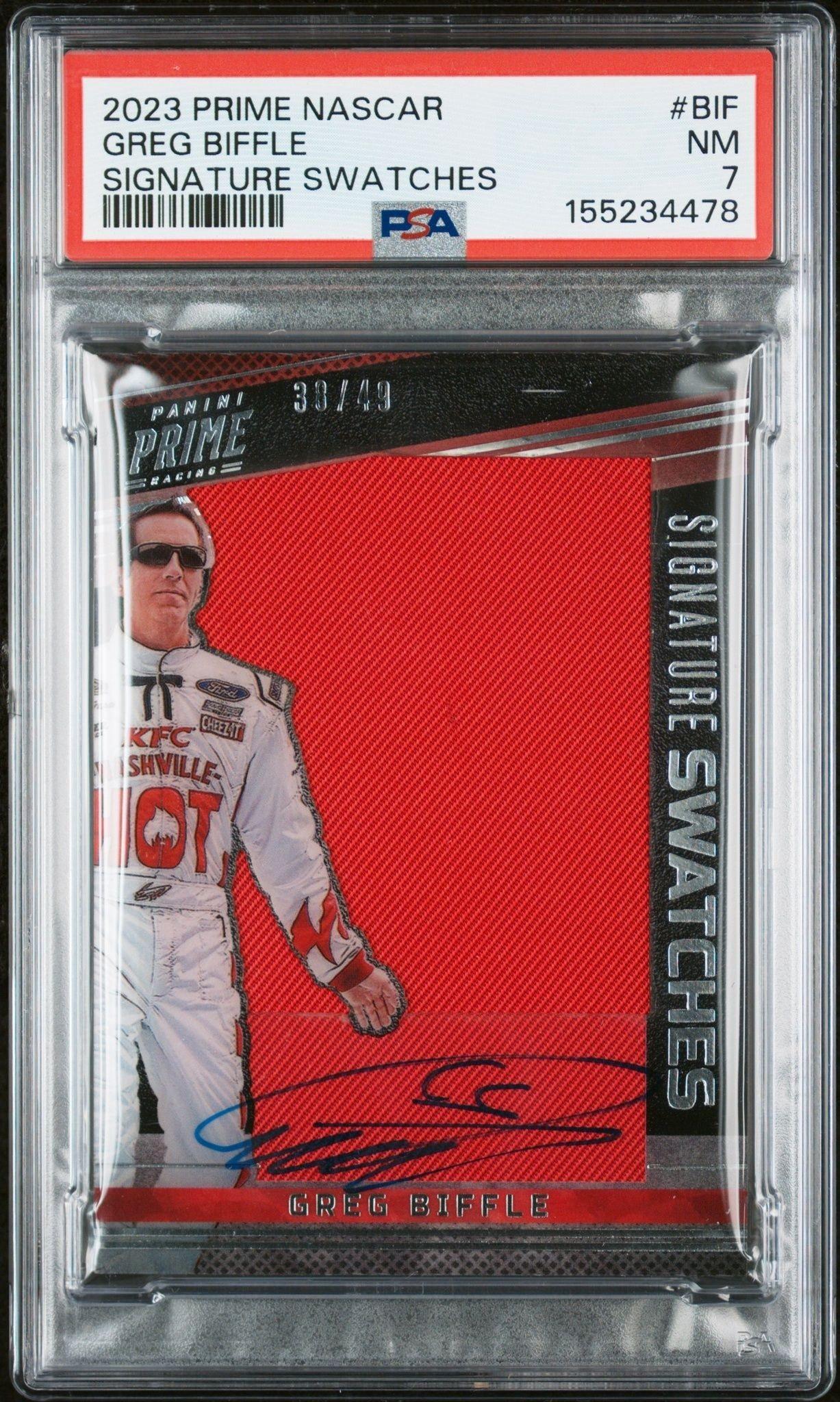 2023 Panini Prime Greg Biffle #BIF trading card