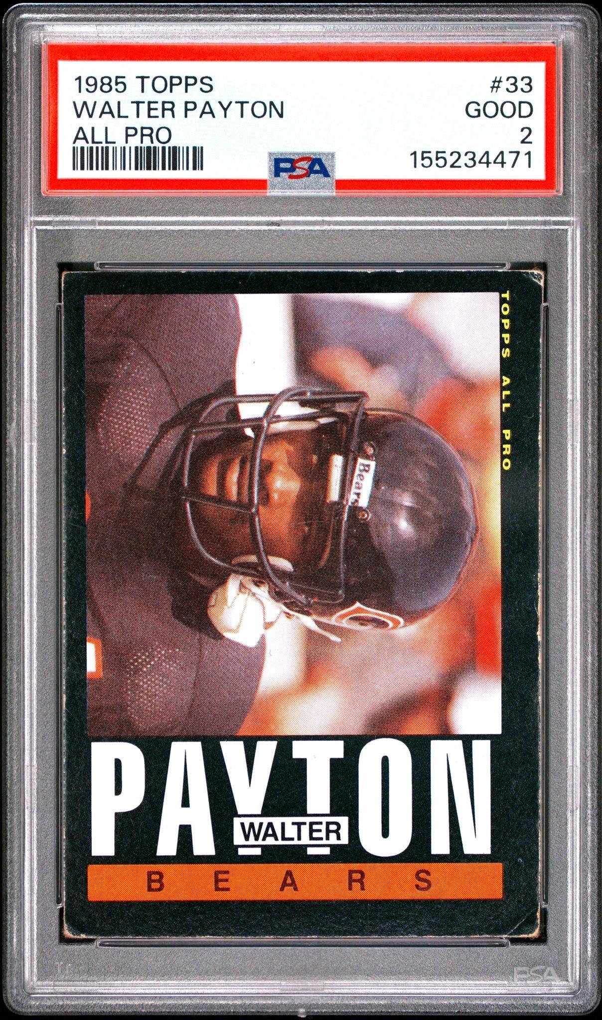 1985 Topps Walter Payton #33 trading card