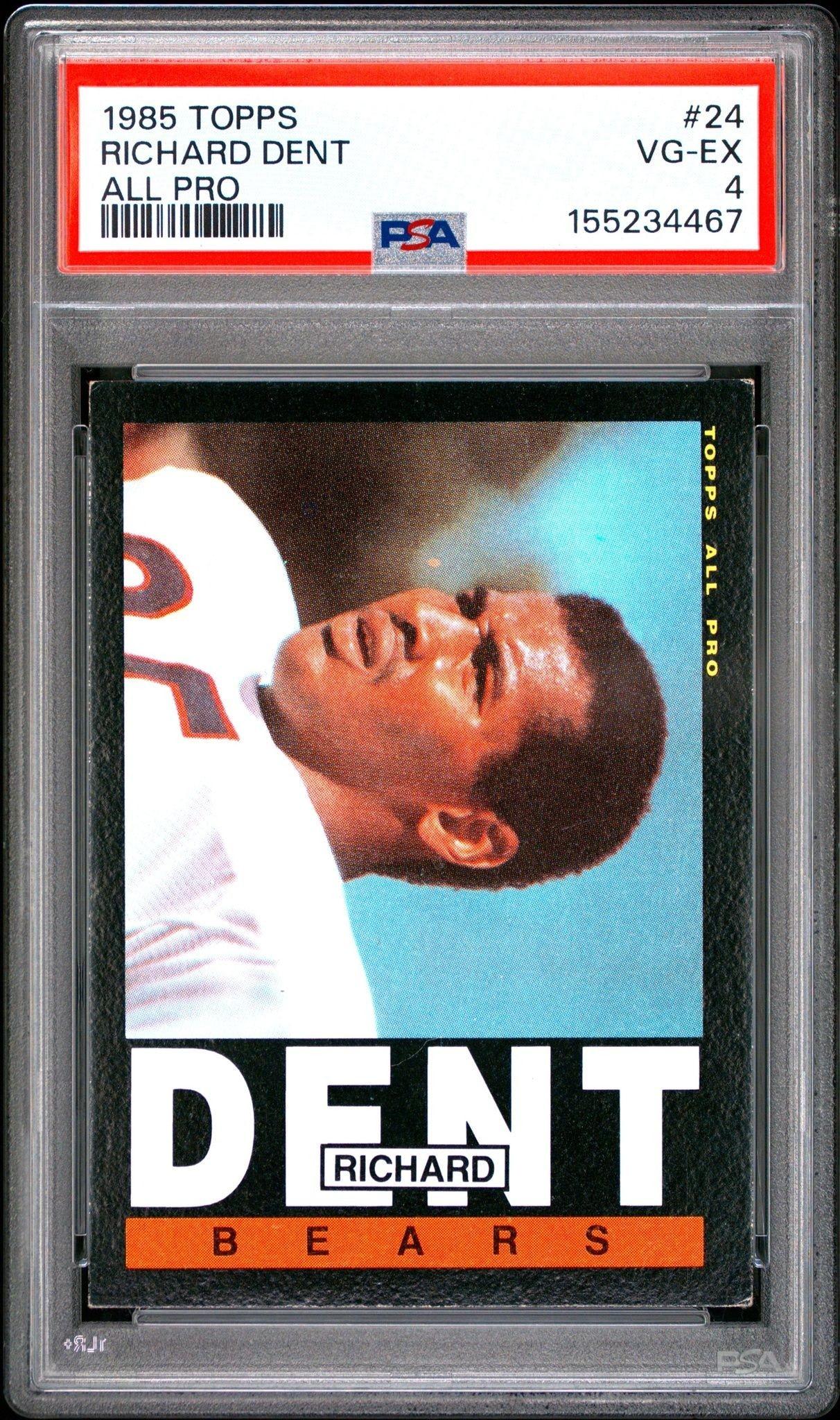 1985 Topps Richard Dent #24 trading card