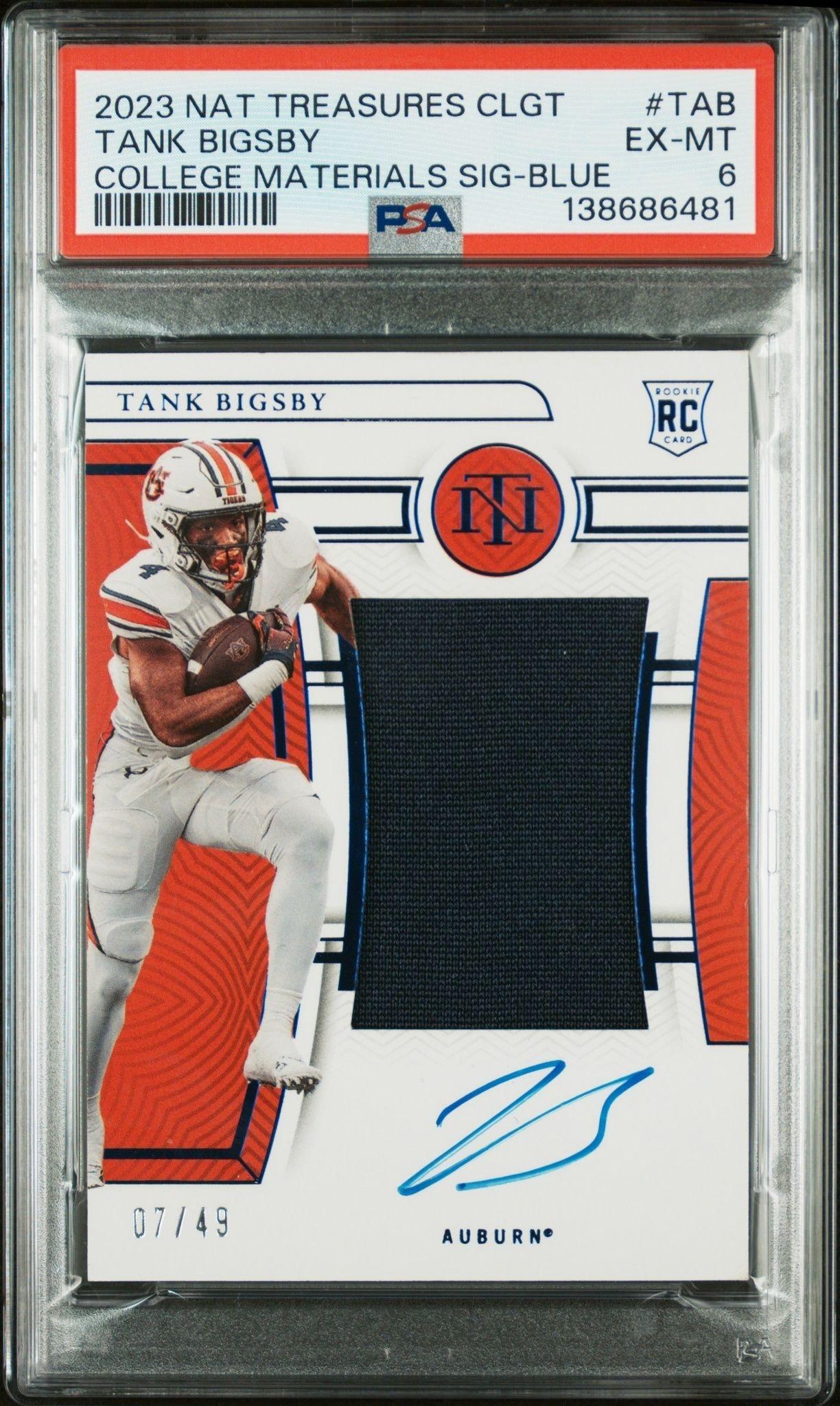 2023 Panini National Treasures Collegiate Tank Bigsby #CMS-TAB trading card