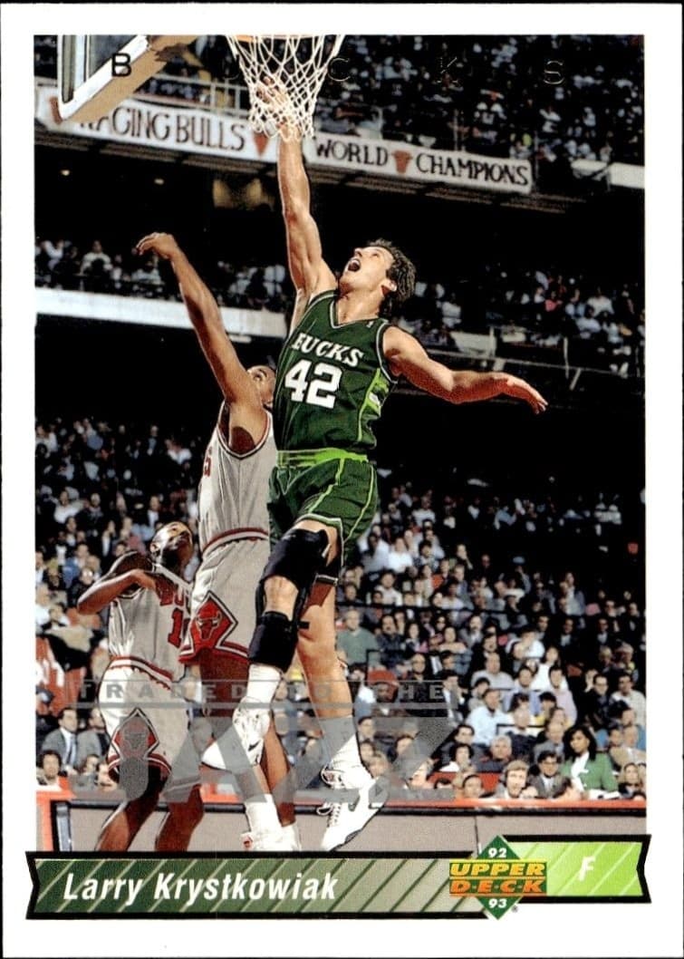 1992-93 Upper-Deck Larry Krystkowiak #72 trading card