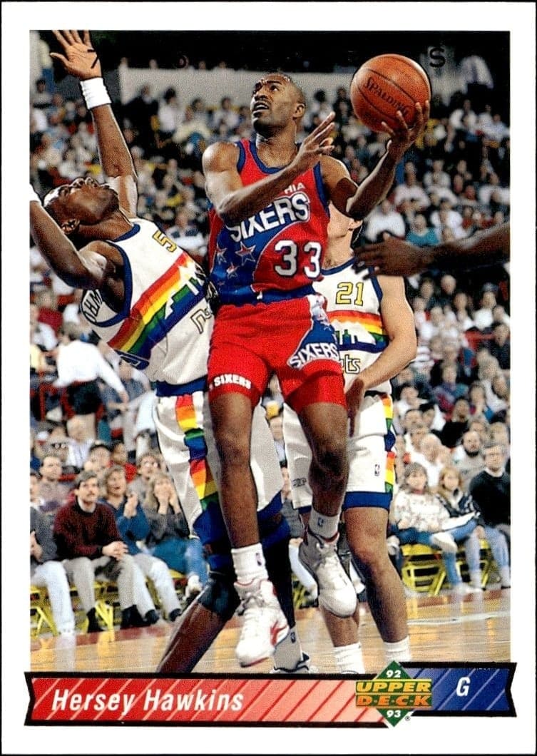 1992-93 Upper-Deck Hersey Hawkins #187 trading card