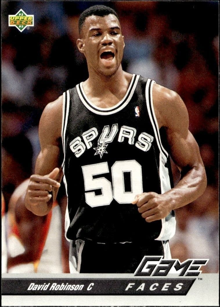 1992-93 Upper-Deck David Robinson #496 trading card