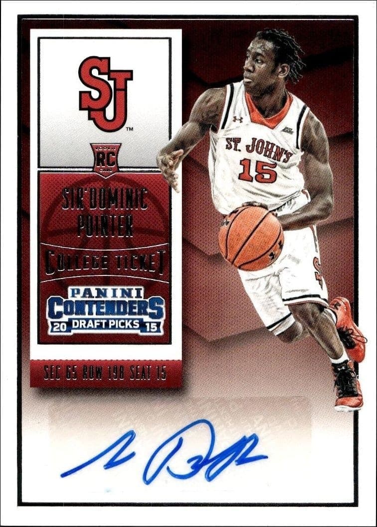 2015-16 Panini Contenders Draft Picks Sir'Dominic Pointer #159 trading card