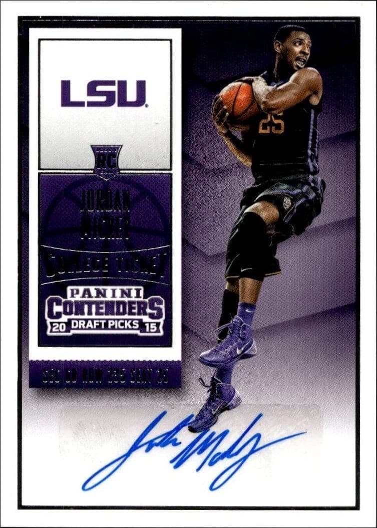 2015-16 Panini Contenders Draft Picks Jordan Mickey #120 trading card