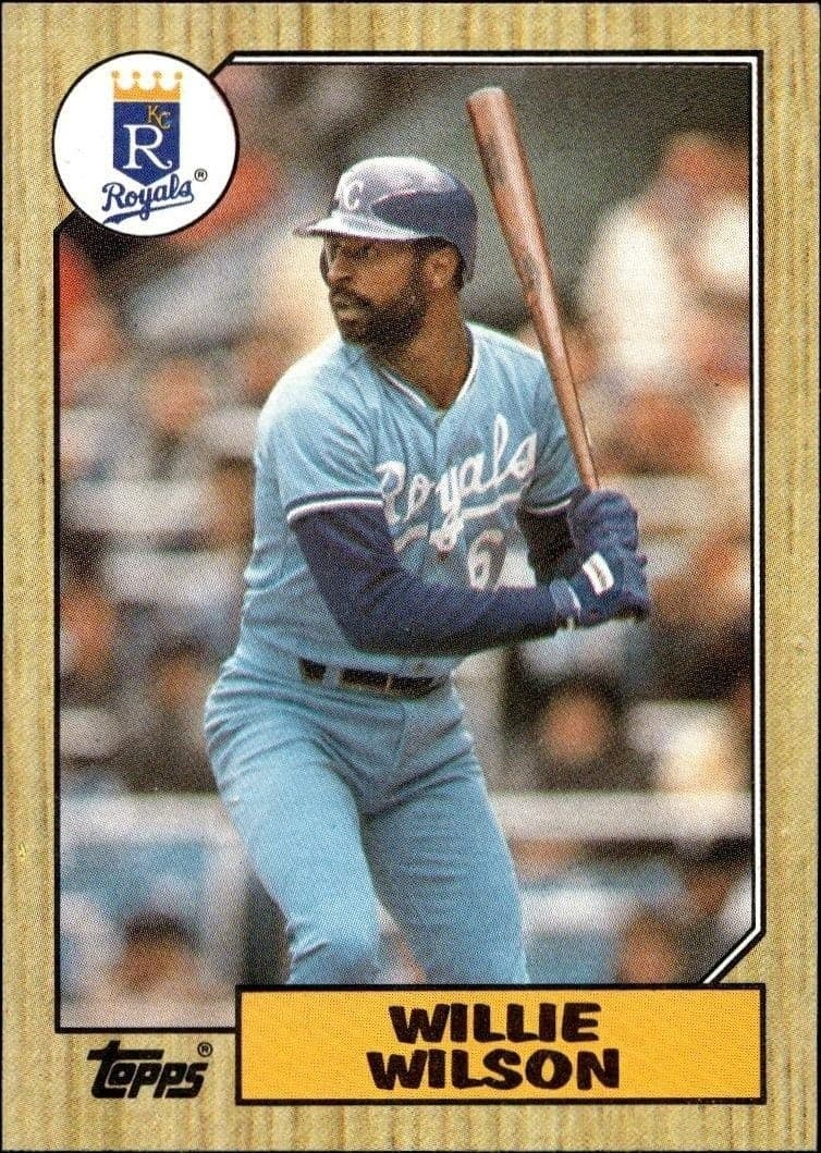 1987 Topps Willie Wilson #783 trading card