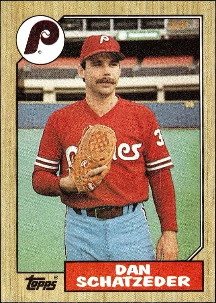 1987 Topps Dan Schatzeder #789 trading card