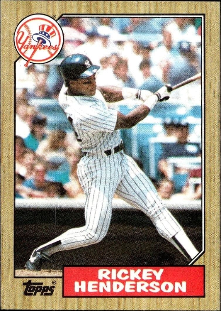 1987 Topps Rickey Henderson #735 trading card