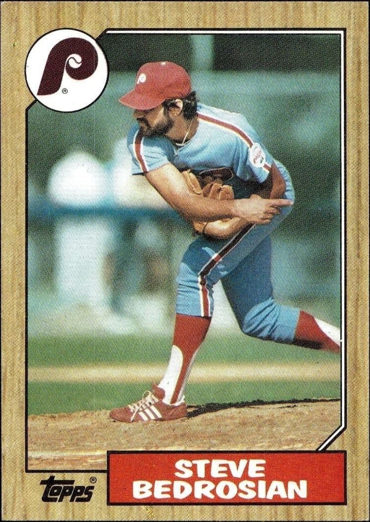 1987 Topps Steve Bedrosian #736 trading card