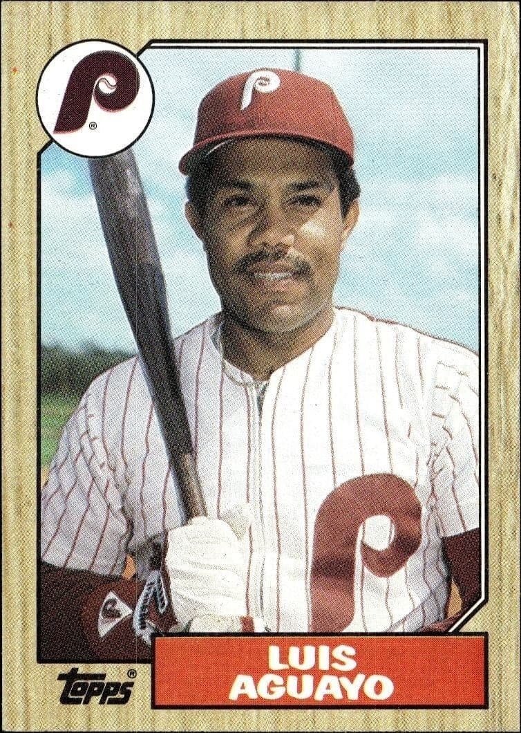 1987 Topps Luis Aguayo #755 trading card