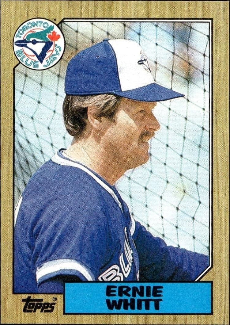 1987 Topps Ernie Whitt #698 trading card