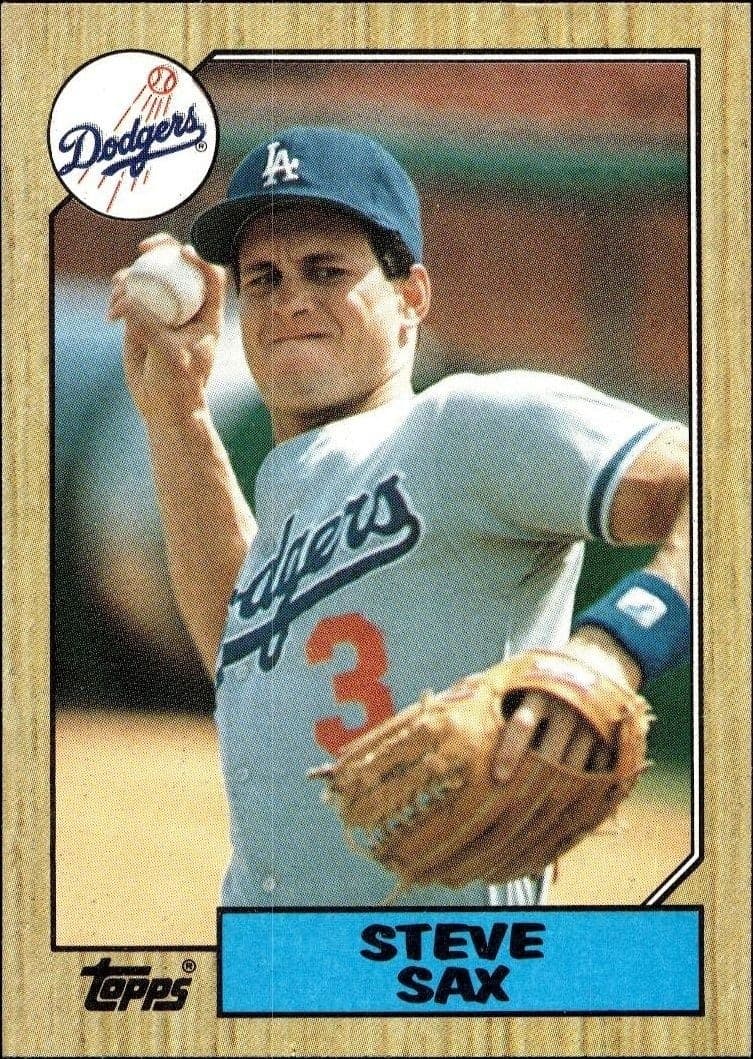 1987 Topps Steve Sax #769 trading card