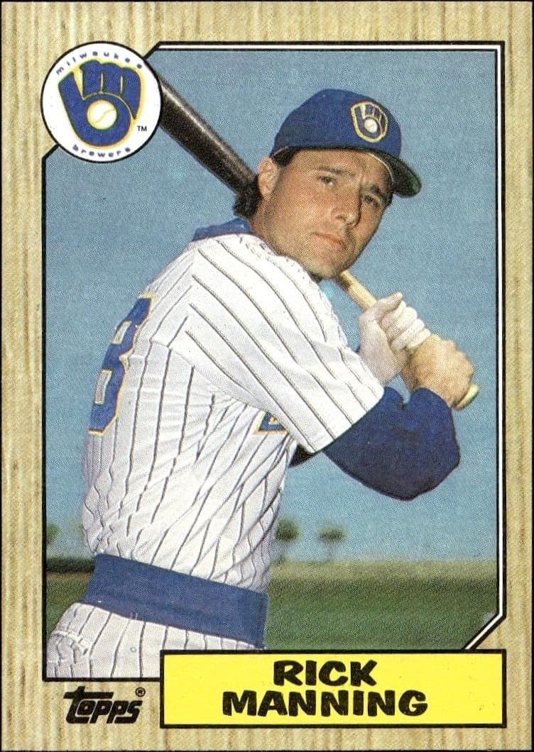 1987 Topps Rick Manning #706 trading card