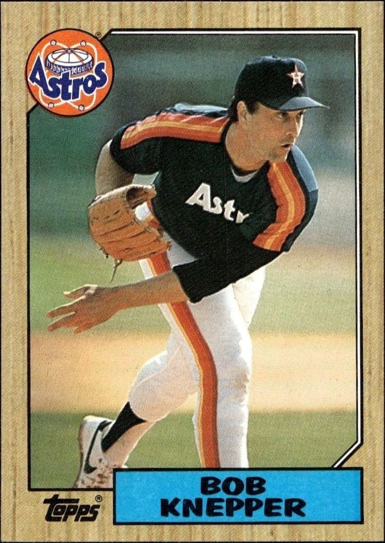 1987 Topps Bob Knepper #722 trading card