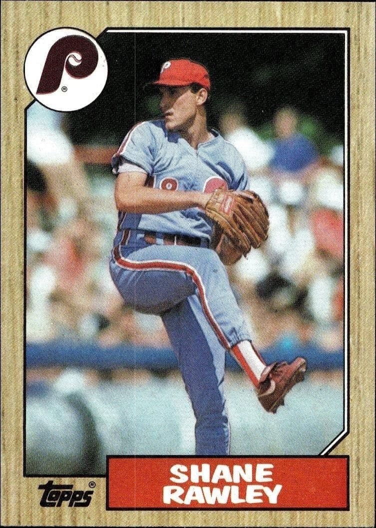1987 Topps Shane Rawley #771 trading card