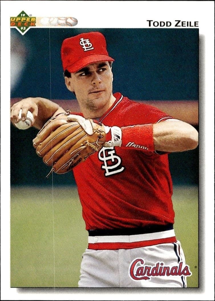1992 Upper-Deck Low Number Todd Zeile #533 trading card