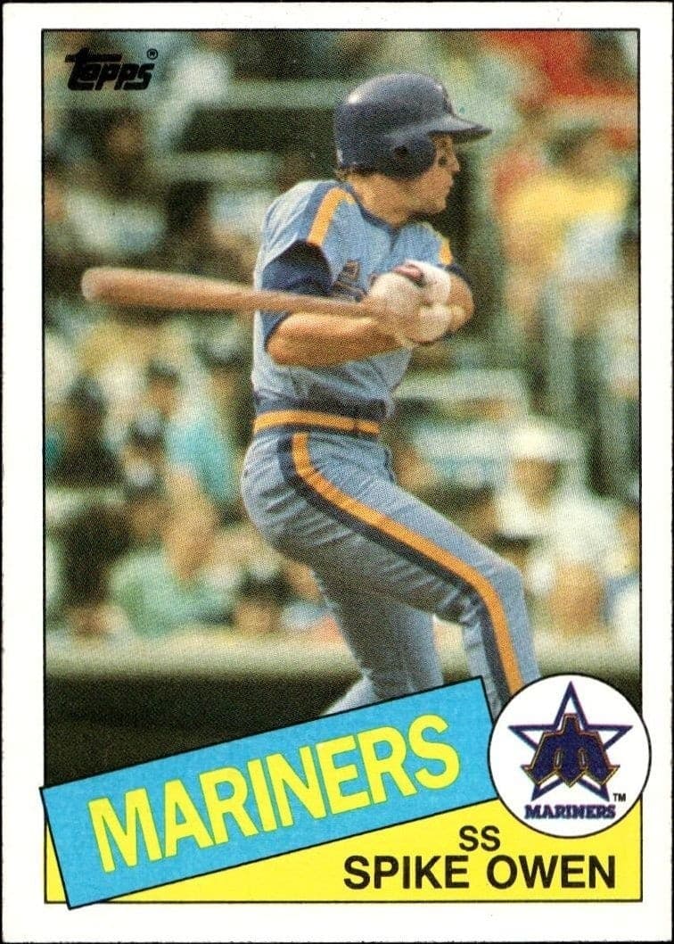 1985 Topps Spike Owen #84 baseball trading card front
