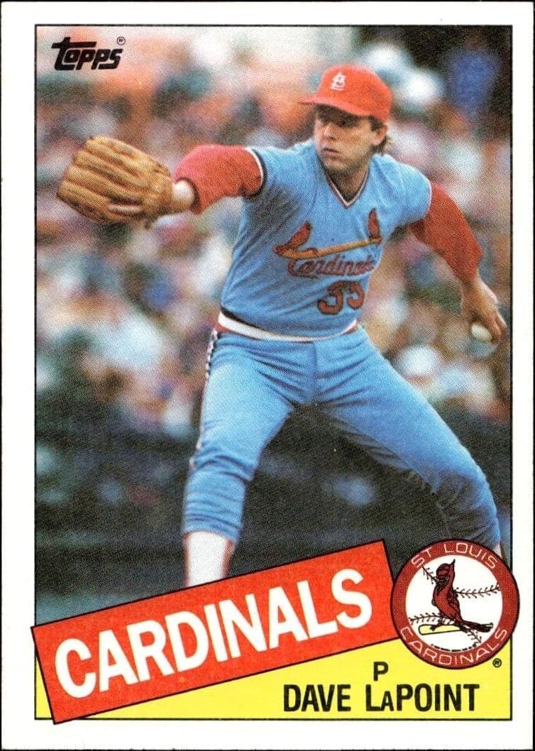 1985 Topps Dave LaPoint #229 trading card