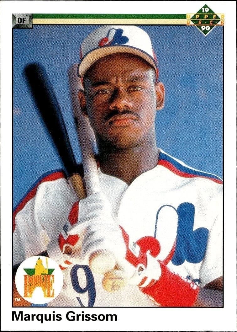 1990 Upper-Deck Low Number Marquis Grissom #9 trading card