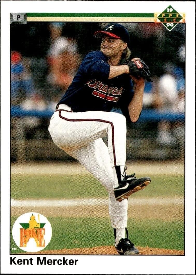 1990 Upper-Deck Low Number Kent Mercker #63 trading card