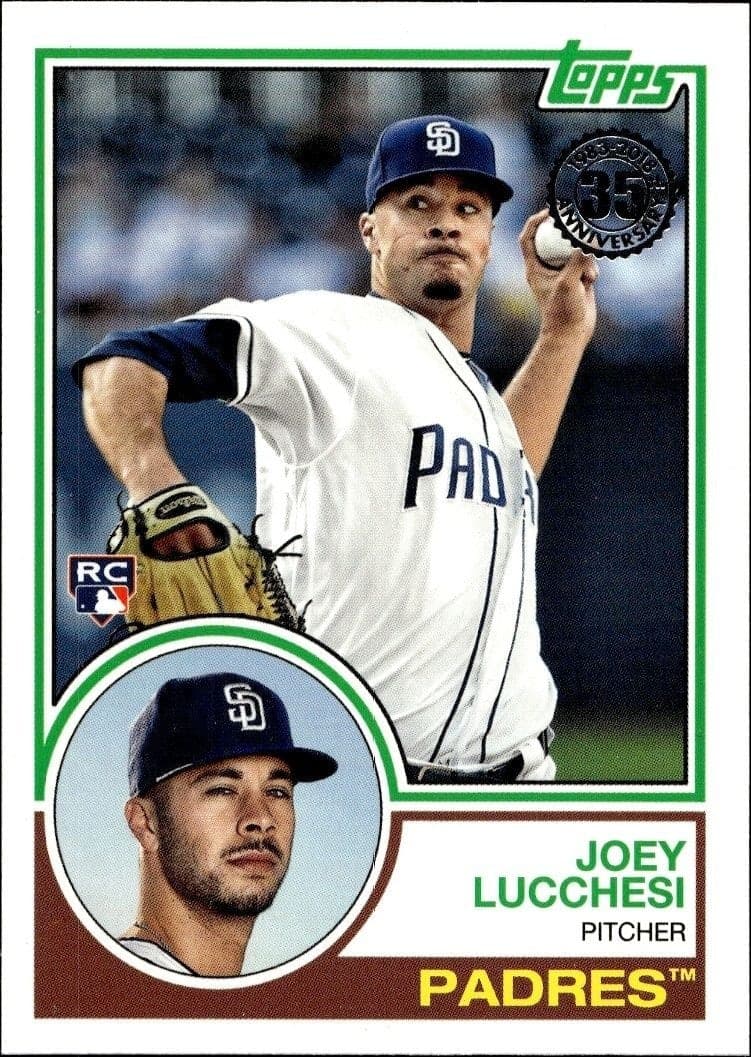 2018 Topps Update Series Joey Lucchesi #83-5 trading card