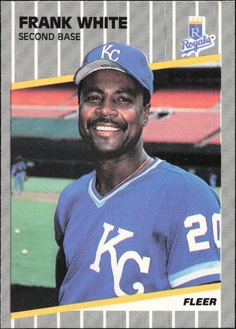 1989 Fleer Frank White #297 trading card