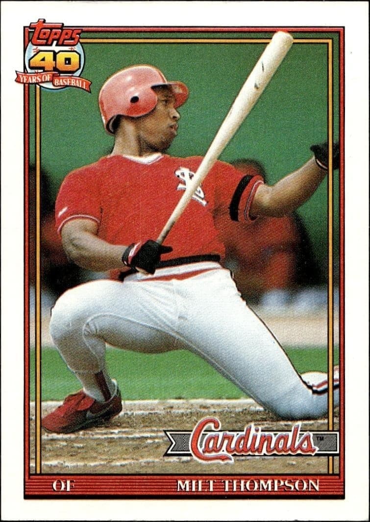 1991 Topps Milt Thompson #63 trading card