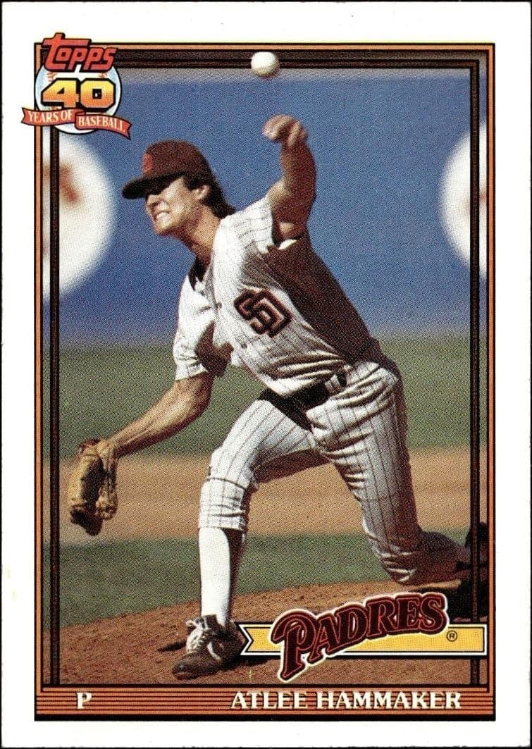 1991 Topps Atlee Hammaker #34 trading card