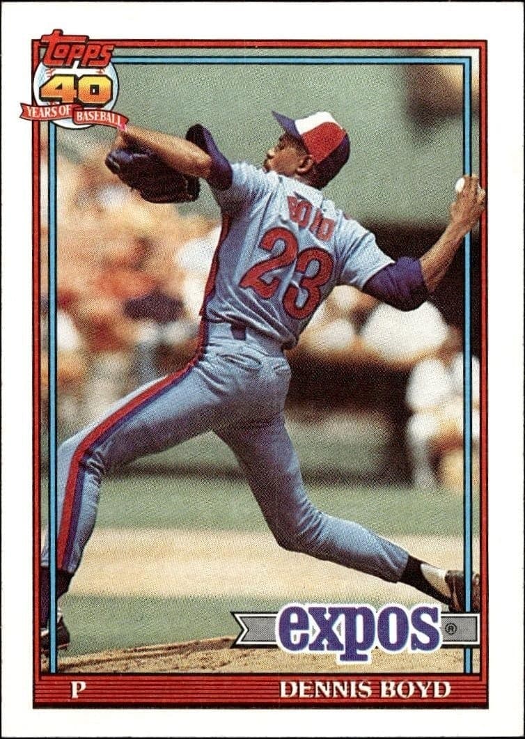 1991 Topps Dennis Boyd #48 trading card