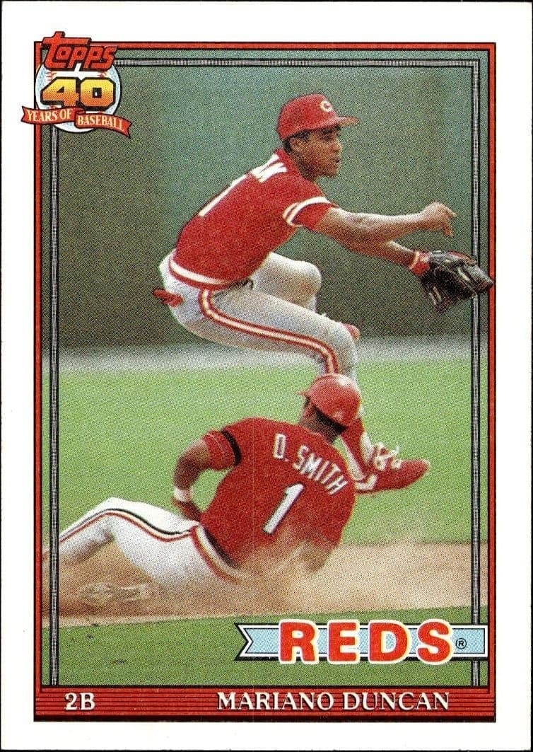 1991 Topps Mariano Duncan #13 trading card