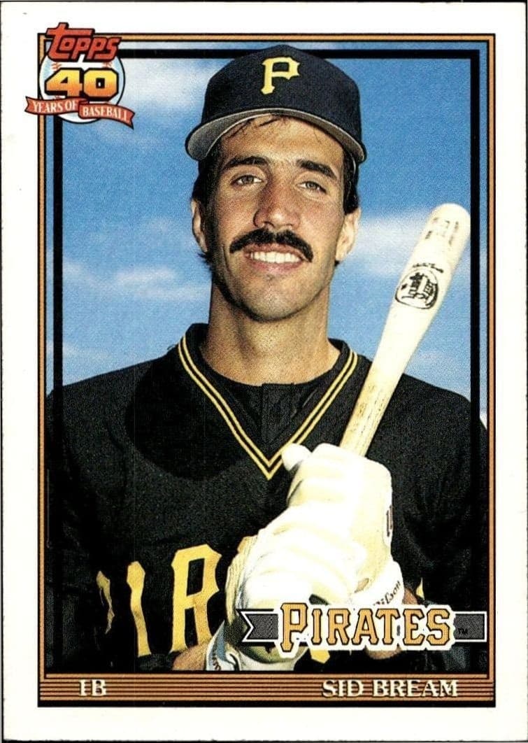 1991 Topps Sid Bream #354 trading card