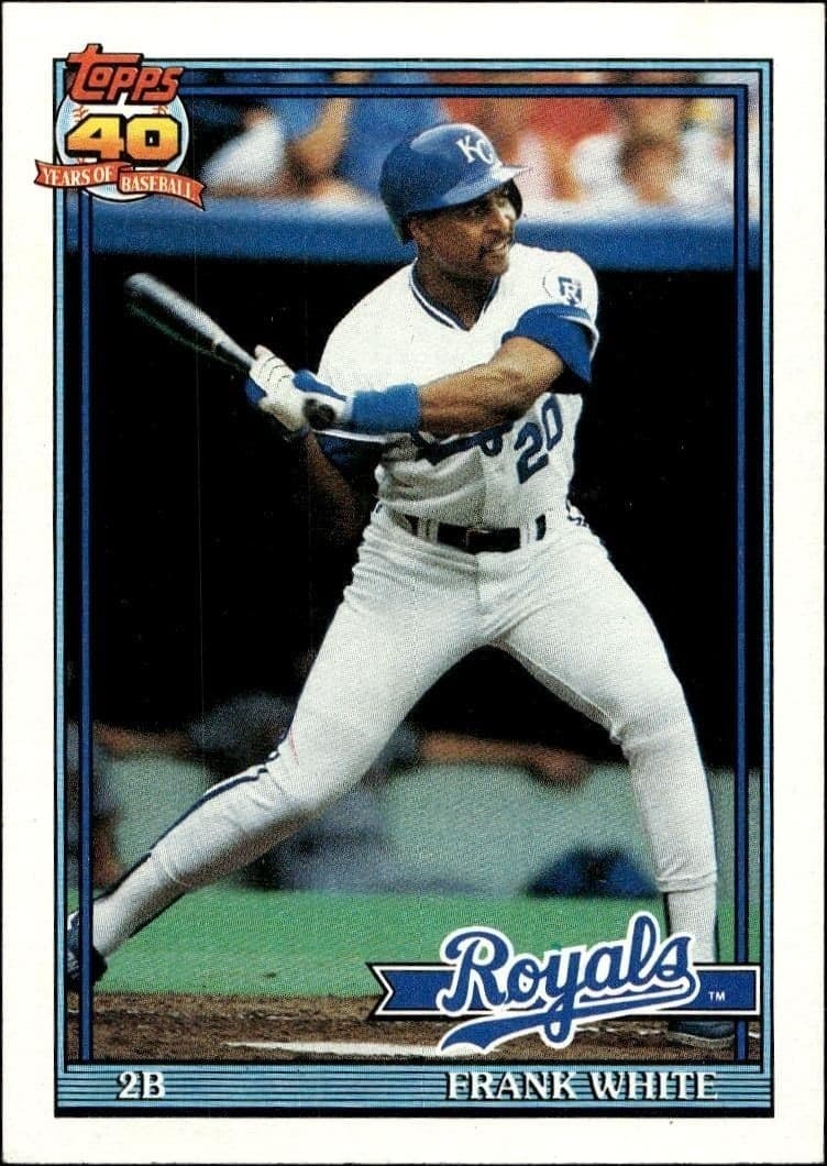 1991 Topps Frank White #352 trading card