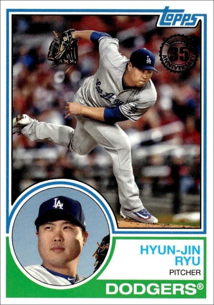 2018 Topps Update Series Hyun-Jin Ryu #83-41 trading card