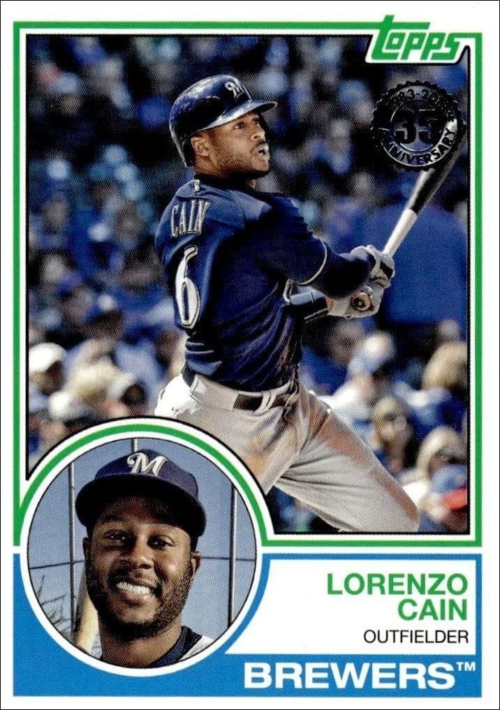 2018 Topps Update Series Lorenzo Cain #83-25 trading card