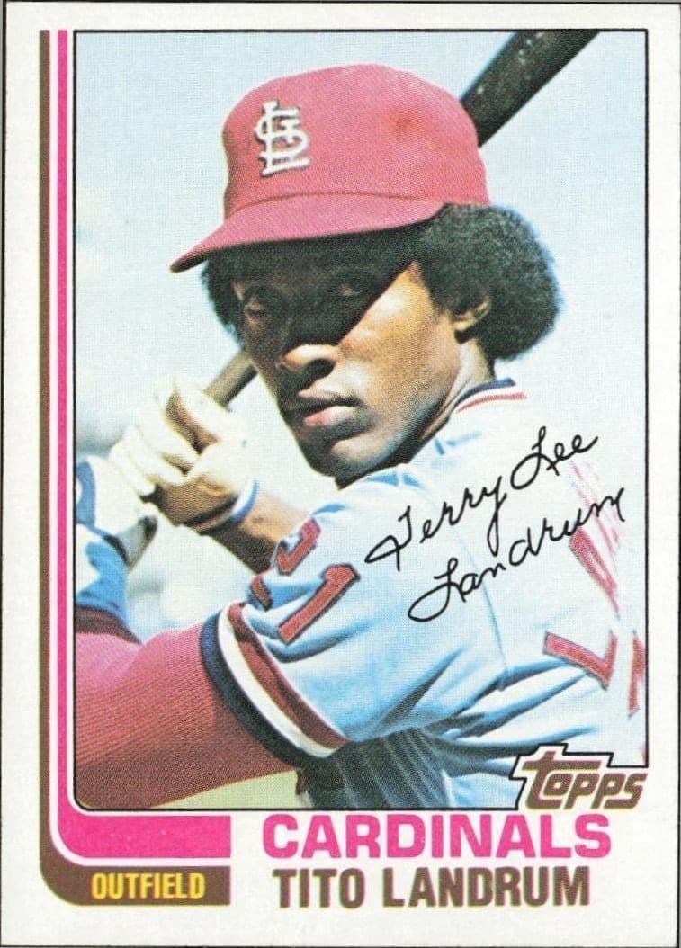 1982 Topps Tito Landrum #658 trading card