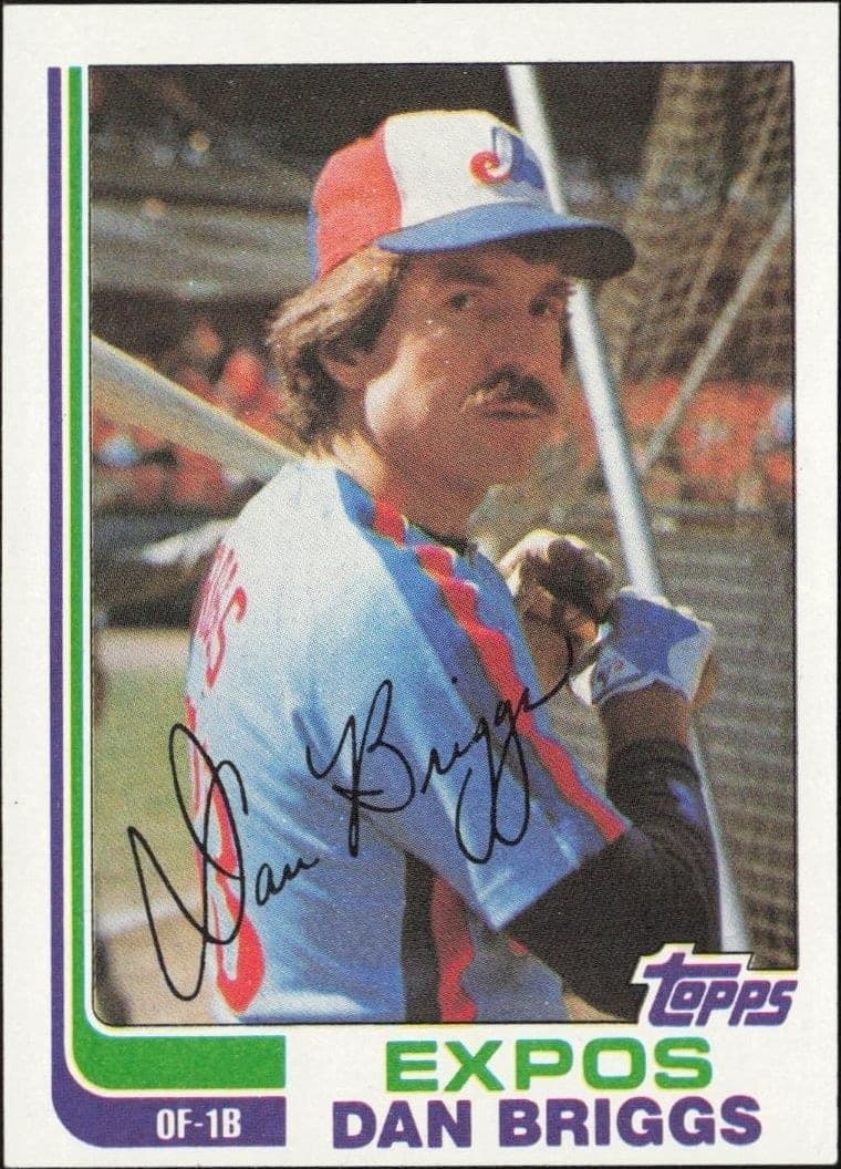 1982 Topps Dan Briggs #102 baseball trading card front